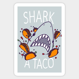 SHARK A TACO Sticker